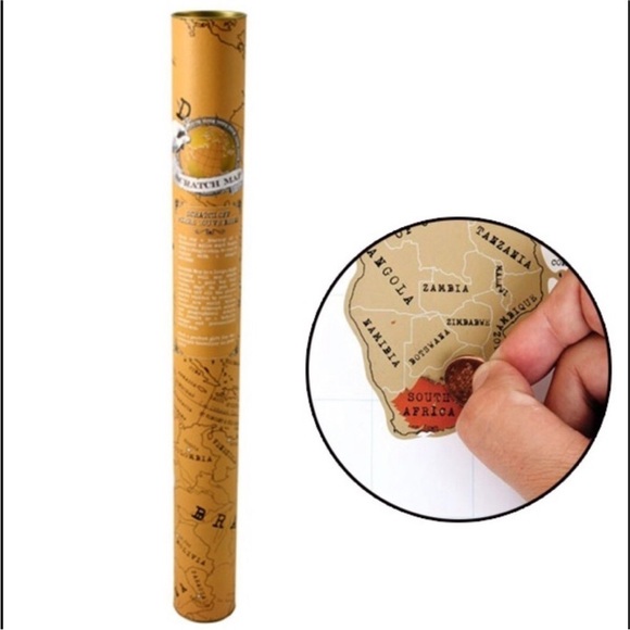 Brand new! Scratch Off World Map Original by Luckies of London (UK), large sz - Picture 7 of 12